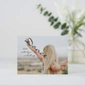 Tanz wie niemand zusieht postkarte (Stehend Vorderseite)