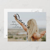 Tanz wie niemand zusieht postkarte (Vorne/Hinten)