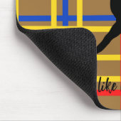 Tanz wie Piet Mondrian Moderne Kunst Mousepad (Ecke)