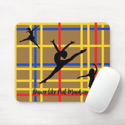 Tanz wie Piet Mondrian Moderne Kunst Mousepad (Mit Mouse)