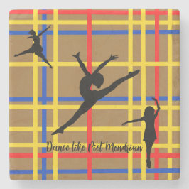 Tanz wie Piet Mondrian Moderne Kunst Steinuntersetzer