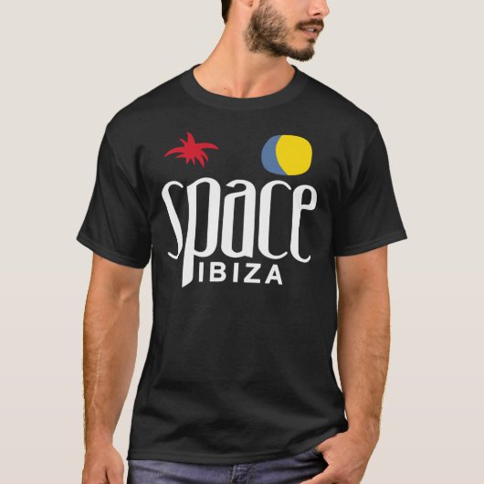 Tanz wie Space Ibiza Club Schwarz - Spanien Essen T-Shirt (Vorderseite)