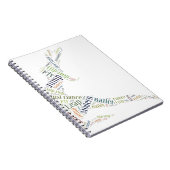 Tanz-Word-Wolke Notizblock (Rechte Seite)