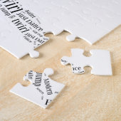 Tanz-Wort-Wolken-Schwarzes u. Weiß Puzzle (Seite)