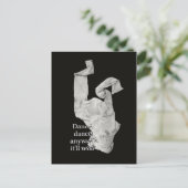 Tanz zeitgenössische Art Tanz Tuch wird funktionie Postkarte (Stehend Vorderseite)