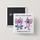 Tanz zu Ihrem Leidenschafts-Knopf Button (Vorne & Hinten)