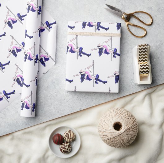 Tanz zu Pole Addicts Geschenkpapier (Kunsthandwerk)