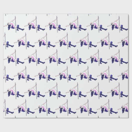 Tanz zu Pole Addicts Geschenkpapier (Flach)