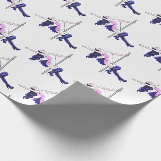 Tanz zu Pole Addicts Geschenkpapier (Ecke)