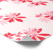 Tanz zuerst, denken später | Rosa Blume Ballerina Poster (Ecke)