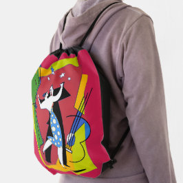 Tanz zum Drawstring Backpack Sportbeutel