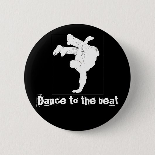 Tanz zum Schlag Button (Vorderseite)