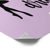 Tanz zum Schlag Ihrer Träume Mauer Kunst Poster (Ecke)