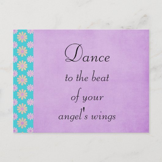 Tanz zum Sieg der Engel Flüge Postkarte (Vorderseite)