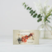 Tanz zur Music Business Card Visitenkarte (Stehend Vorderseite)