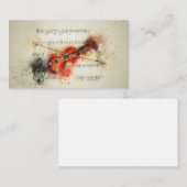 Tanz zur Music Business Card Visitenkarte (Vorne/Hinten)