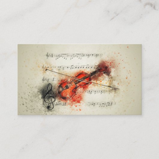 Tanz zur Music Business Card Visitenkarte (Vorderseite)