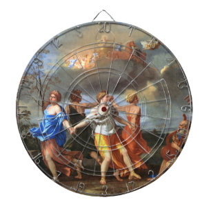 Tanz zur Musik der Zeit (von Nicholas Poussin) Dartscheibe