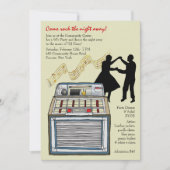 Tanz zur Musik-Party Einladung (Vorderseite)