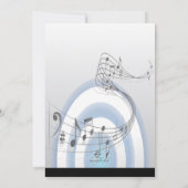 Tanz zur Musikeinladung Einladung (Rückseite)