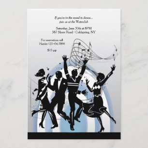 Tanz zur Musikeinladung Einladung