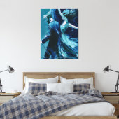 Tanz zwischen Bewegung und Stille Leinwanddruck (Insitu (Schlafzimmer))