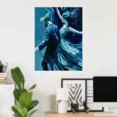 Tanz zwischen Bewegung und Stille Poster (Heimbüro)