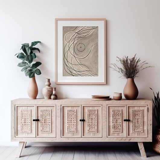 Tanzabstraktion | Abraham Walkowitz Poster