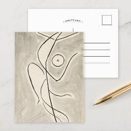 Tanzabstraktion | Abraham Walkowitz Postkarte