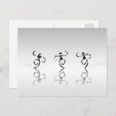 Tanzaffen Postkarte (Vorne/Hinten)