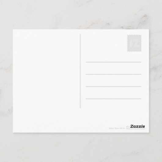 Tanzaffen Postkarte (Rückseite)