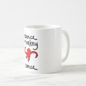 Tanzaffetanz Kaffeetasse (VorderseiteRechts)