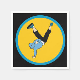 Tanzanfang zwischen thematisch ausgerichteter Gebu Serviette