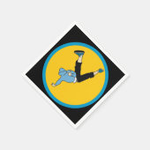 Tanzanfang zwischen thematisch ausgerichteter Gebu Serviette (Ecke)