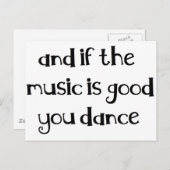 Tanzangebot Postkarte (Vorne/Hinten)