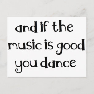 Tanzangebot Postkarte