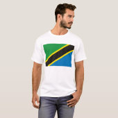 Tanzania-Flaggen-T - Shirt (Vorne ganz)
