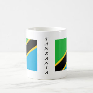 Tanzania-Flaggen-Tasse Kaffeetasse