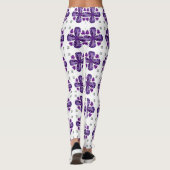 Tanzanit 4-Leaf Leggings (Rückseite)