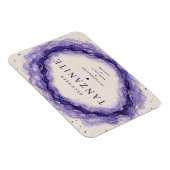 Tanzanit Dezember Geburtsstein Flexi Magnet (Rechte Seite)