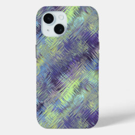 Tanzanite Blue Liquid Pattern iPhone 15 Hülle