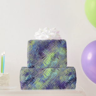 Tanzanite Blue Liquid Pattern Geschenkpapier