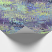 Tanzanite Blue Liquid Pattern Geschenkpapier (Ecke)
