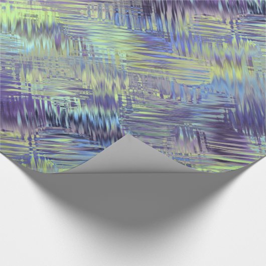 Tanzanite Blue Liquid Pattern Geschenkpapier (Ecke)