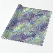 Tanzanite Blue Liquid Pattern Geschenkpapier (Ungerollt)