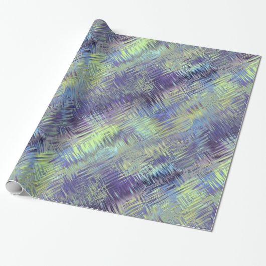 Tanzanite Blue Liquid Pattern Geschenkpapier (Ungerollt)
