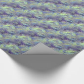 Tanzanite Blue Liquid Pattern Geschenkpapier (Ecke)
