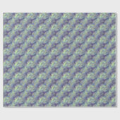 Tanzanite Blue Liquid Pattern Geschenkpapier (Flach)
