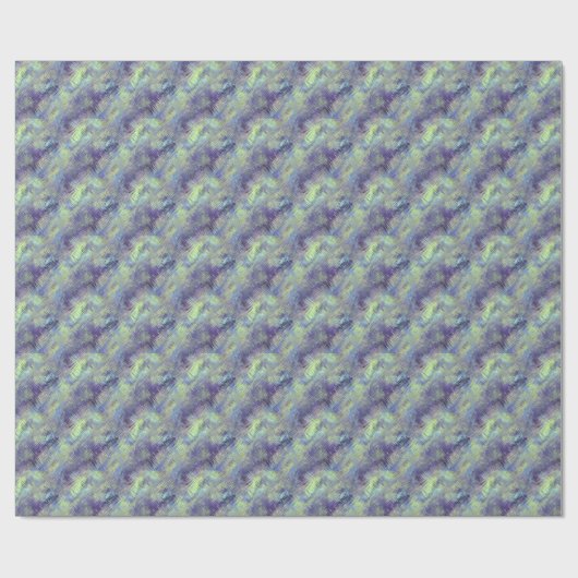 Tanzanite Blue Liquid Pattern Geschenkpapier (Flach)