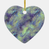 Tanzanite Blue Liquid Pattern Keramikornament (Vorne)